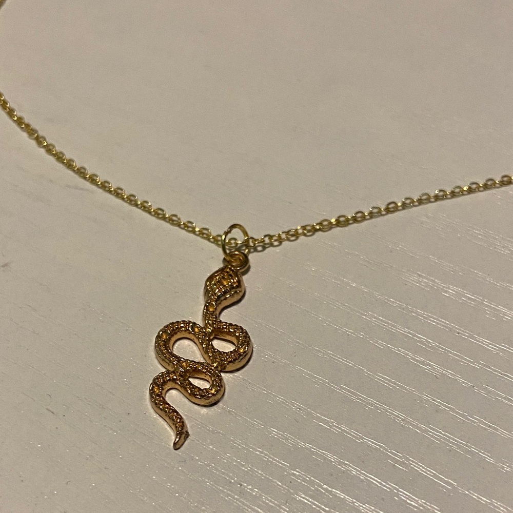 Gold Snake Necklace